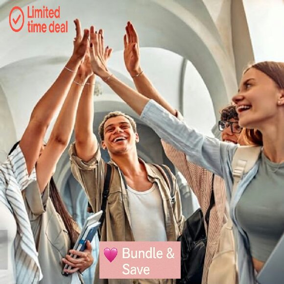 6-Piece Charm Bracelet Set Adjustable Strings Stainless Steel - Picture 6 of 8